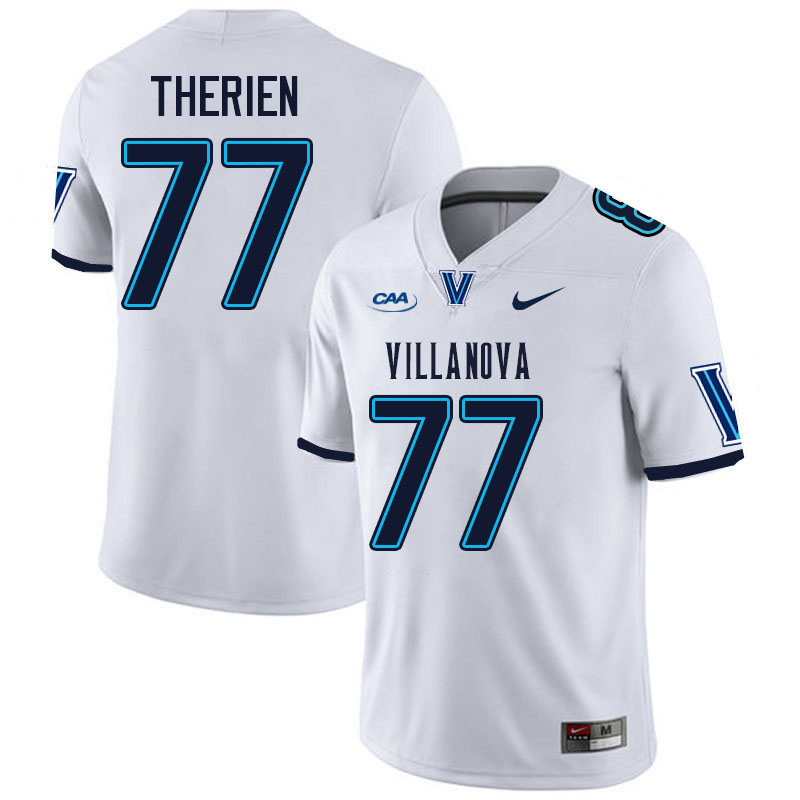 Villanova Wildcats #77 Chris Therien College Football Jerseys Stitched-White